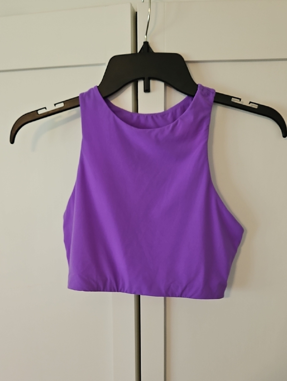 SKIMS Violet High-Neck Crop Tank